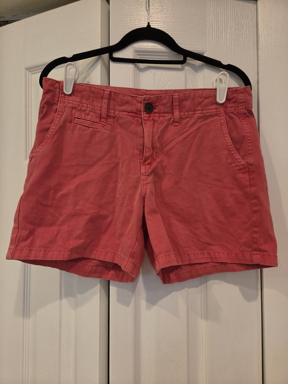 Women’s Casual Coral Pink Chino Shorts
